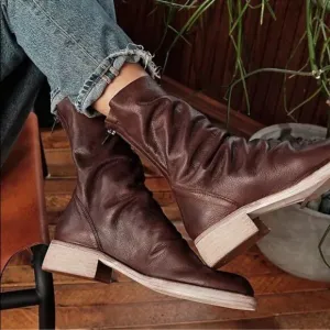 Free People Sutton Tight Slouch Boots size 7.5 size 38EU