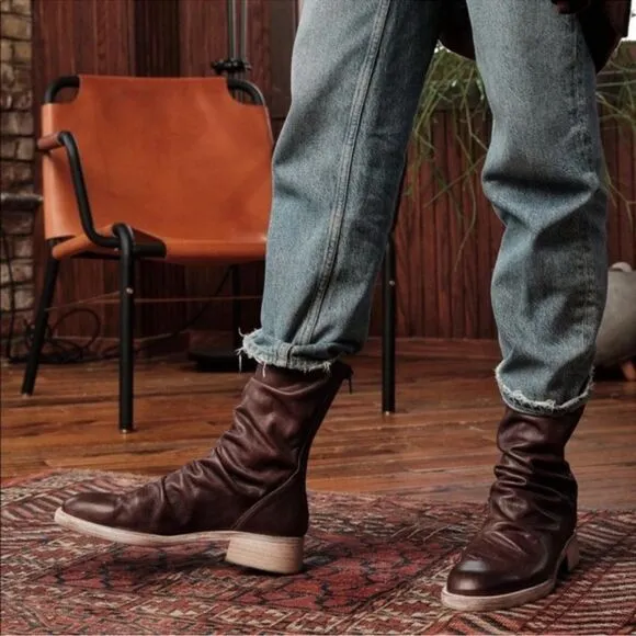 Free People Sutton Tight Slouch Boots size 7.5 size 38EU