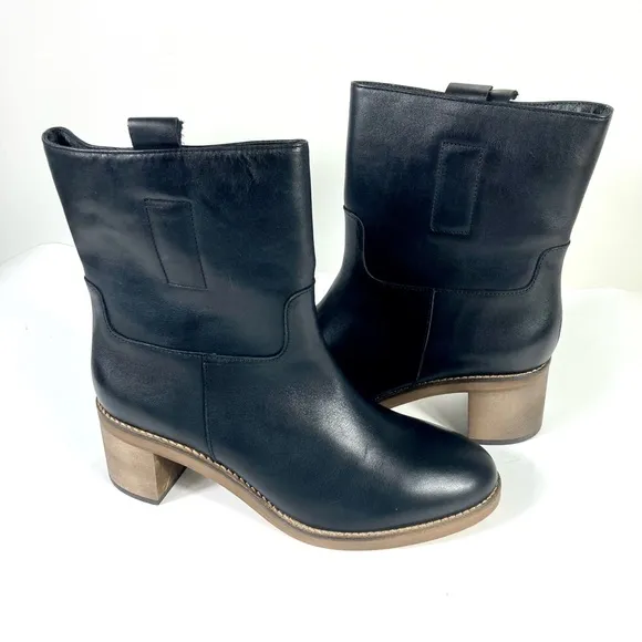 Free People Tabby Ankle Bootie Boots Black Size 9.5 NEW