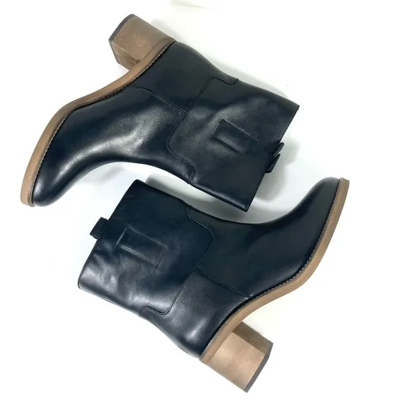 Free People Tabby Ankle Bootie Boots Black Size 9.5 NEW