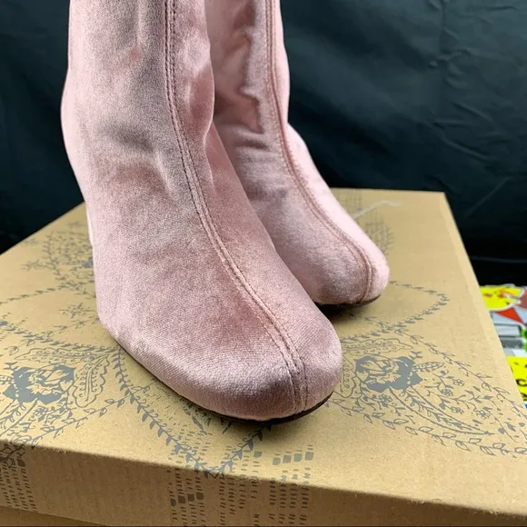 Free People Velvet Cecile Rose Ankle Boots Various Sizes