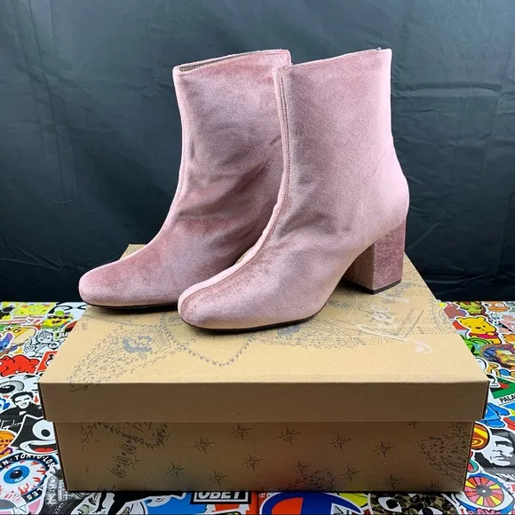 Free People Velvet Cecile Rose Ankle Boots Various Sizes