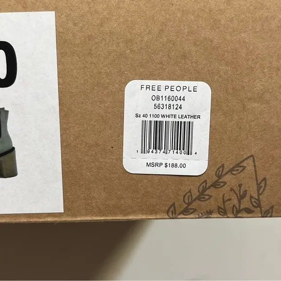 Free People White James Chunky Chelsea Boots 40