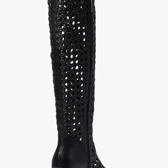 FREE PEOPLE Woodstock Woven Leather Boots