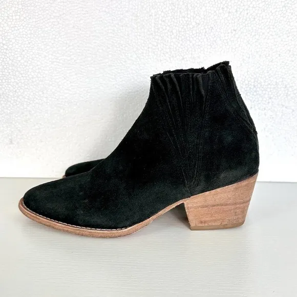 Free People x FarylRobin Trill Pointed Toe Ankle Boot in Black Size 8