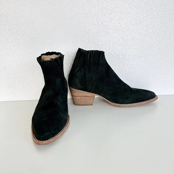 Free People x FarylRobin Trill Pointed Toe Ankle Boot in Black Size 8