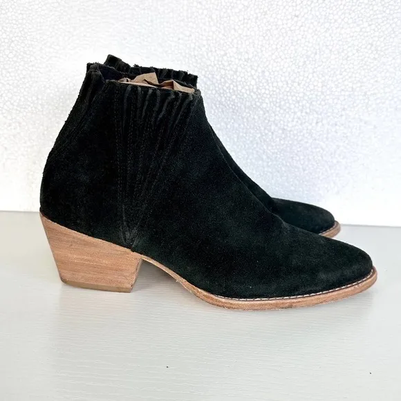 Free People x FarylRobin Trill Pointed Toe Ankle Boot in Black Size 8