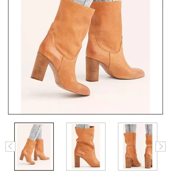 Free PeopleDakota Heel Boot tan size 38/8