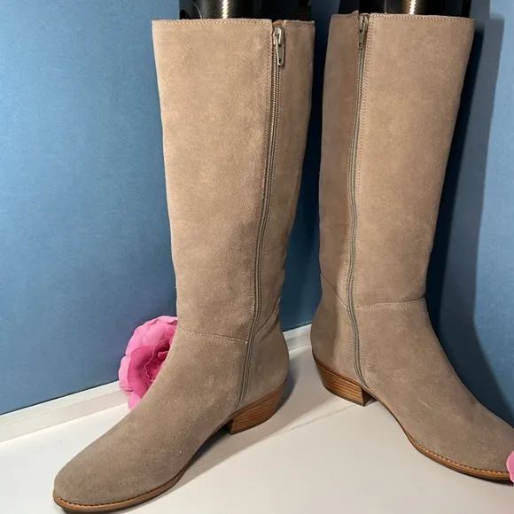 Free Shipping! NWOB Jack Rogers Sawyer Takk Suede Riding Boots Women's 7.5