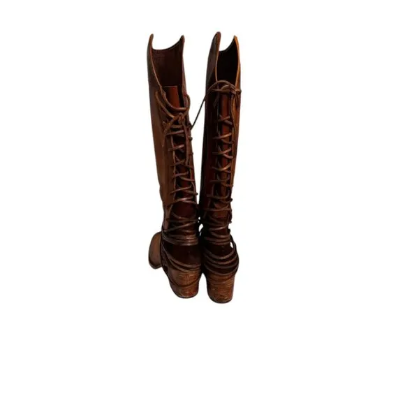 Freebird Coal lace up leather Boots