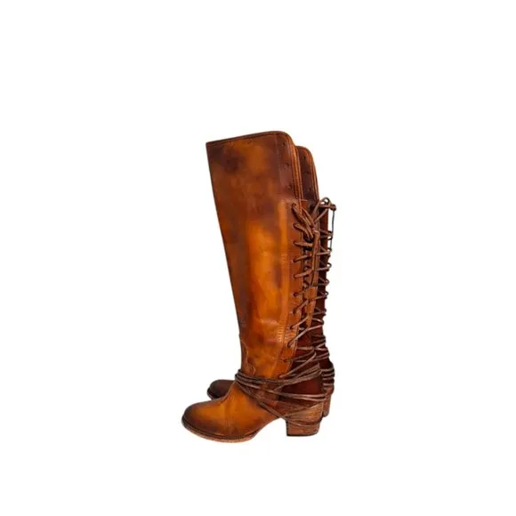 Freebird Coal lace up leather Boots