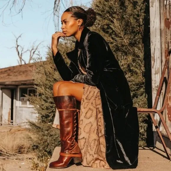 Freebird Coal lace up leather Boots