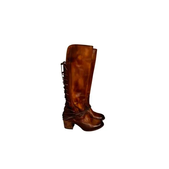 Freebird Coal lace up leather Boots