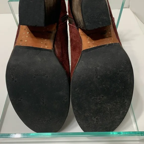 FREEBIRD Detroit red wine suede bootie