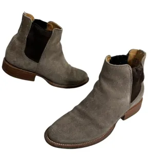 Freebird Mens Boots Taupe Suede Leather Palmer Cowboy Western Ankle Boots Size 8