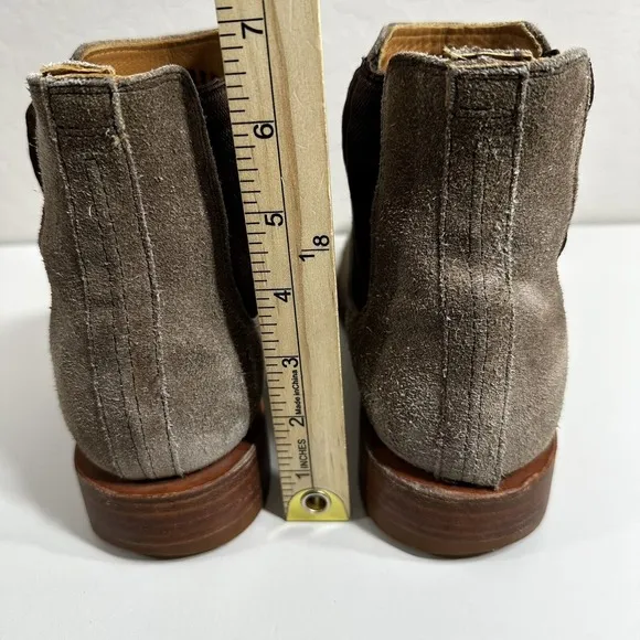 Freebird Mens Boots Taupe Suede Leather Palmer Cowboy Western Ankle Boots Size 8