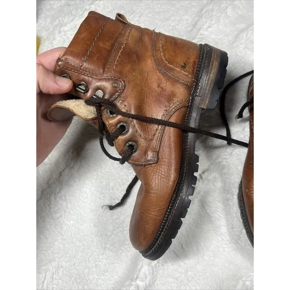 Frontiera Size 5.5 Women's 35.5 Brown Riding Leather Boots Puratex