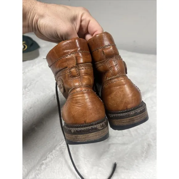 Frontiera Size 5.5 Women's 35.5 Brown Riding Leather Boots Puratex