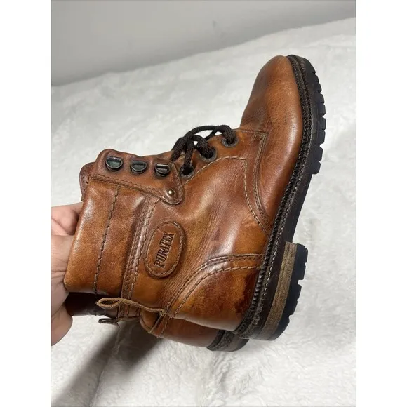 Frontiera Size 5.5 Women's 35.5 Brown Riding Leather Boots Puratex