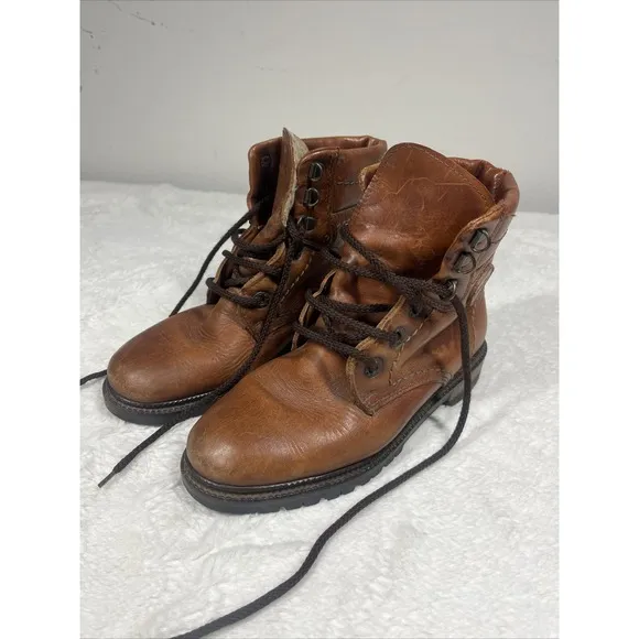 Frontiera Size 5.5 Women's 35.5 Brown Riding Leather Boots Puratex