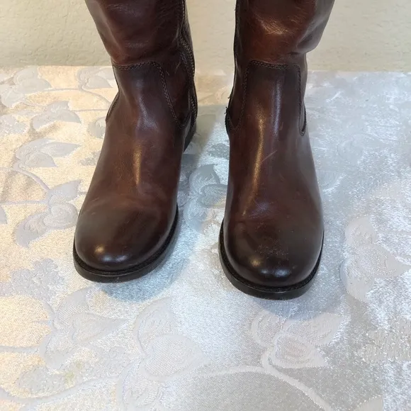 FRY  Women’s Red/Brown Leather Riding Boots. 3476111-rdd  Riding Boots 6B