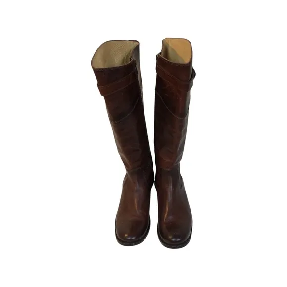 FRY  Women’s Red/Brown Leather Riding Boots. 3476111-rdd  Riding Boots 6B