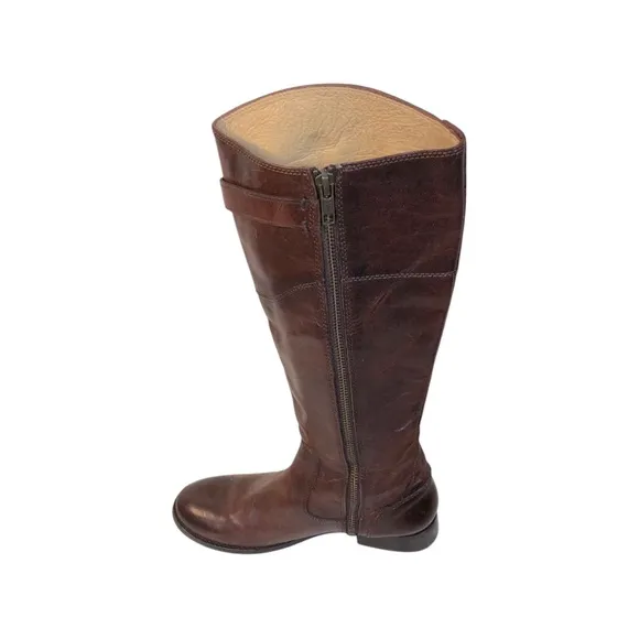 FRY  Women’s Red/Brown Leather Riding Boots. 3476111-rdd  Riding Boots 6B