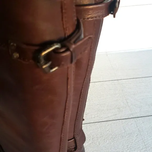 Frye 6 Phillip chocolat brown soft leather riding woman boots