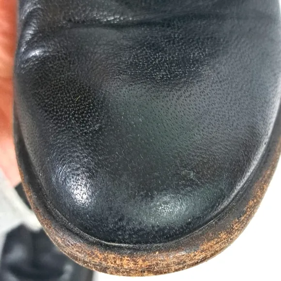 Frye 77207 Carson Tab Tall Western Boots Black SZ 6B