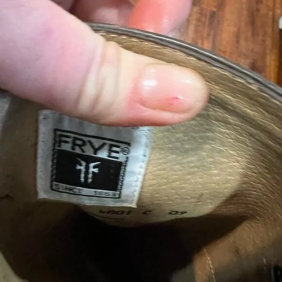 Frye 77231 'Jane' Dark Brown AntiqueTall Riding Heeled Boots Size 6.5