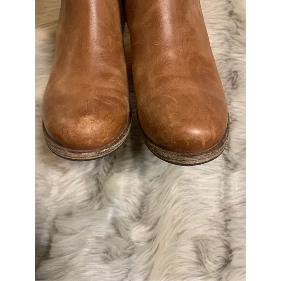 Frye Addie Leather Ankle Boots Size 6.5 B
