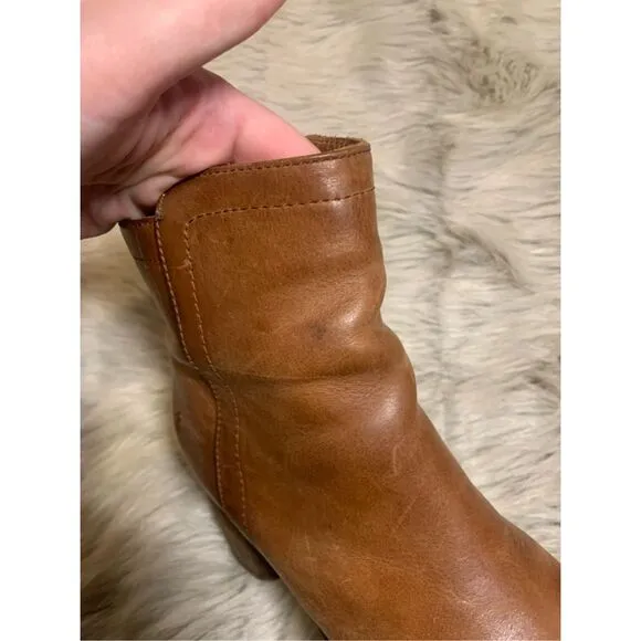 Frye Addie Leather Ankle Boots Size 6.5 B