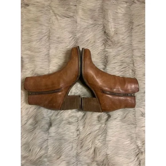 Frye Addie Leather Ankle Boots Size 6.5 B