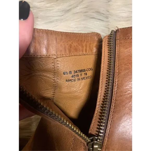 Frye Addie Leather Ankle Boots Size 6.5 B