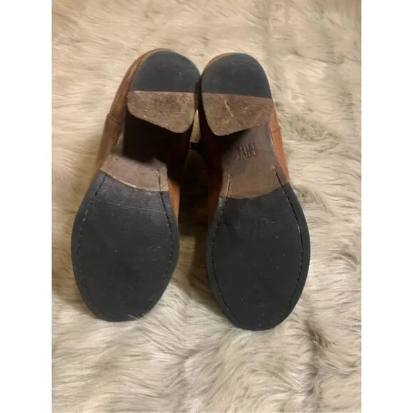 Frye Addie Leather Ankle Boots Size 6.5 B