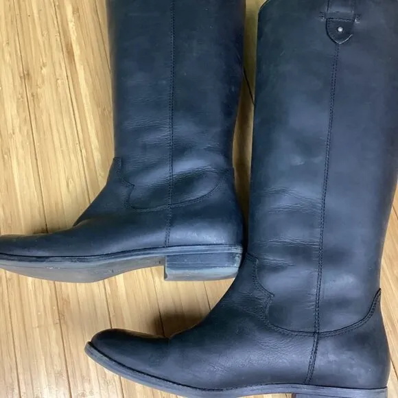 Frye &amp; Co. Black High Riding Boots 6.5M