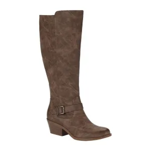 Frye &amp; Co Womens JAIMEY BROWN stacked heel riding boots
