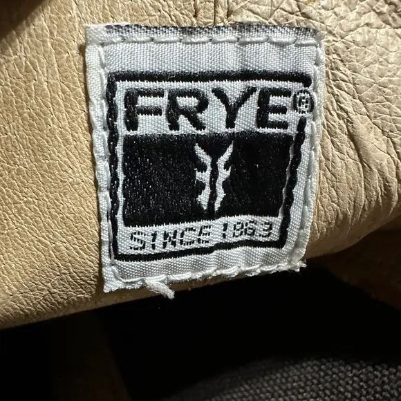 Frye Anna Gore Knee High Boots Women 6.5M Brown Leather Tall Riding Buckle Strap