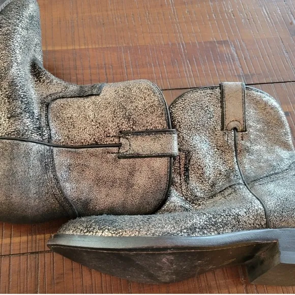 Frye‎ billy boots bronze glitter 7B