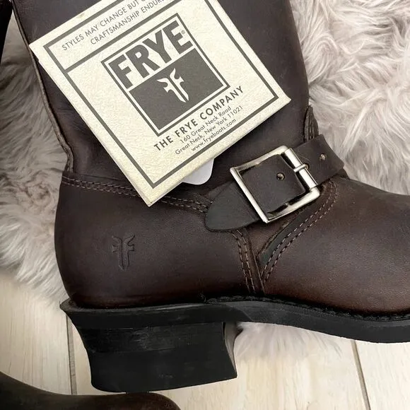 Frye Black Leather Boots | Size 8.5 | Classic Riding Moto Style