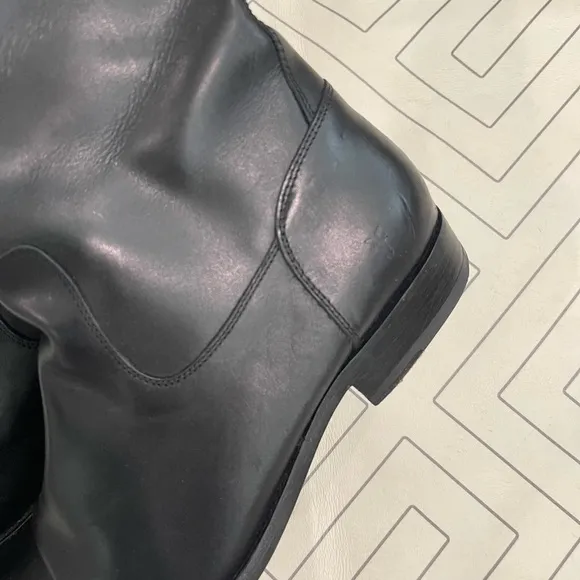Frye Black Leather Riding Boots