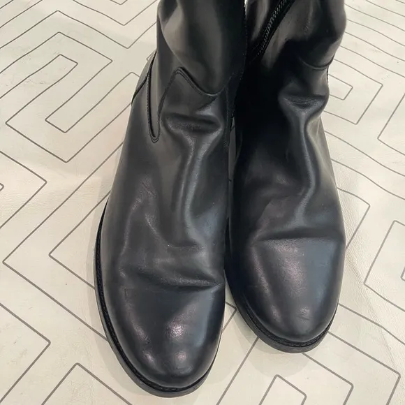 Frye Black Leather Riding Boots