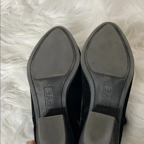 Frye Black Suede Boots size 6.5
