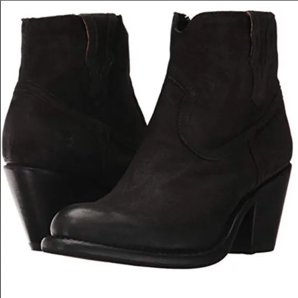 Frye Black Suede Boots size 6.5