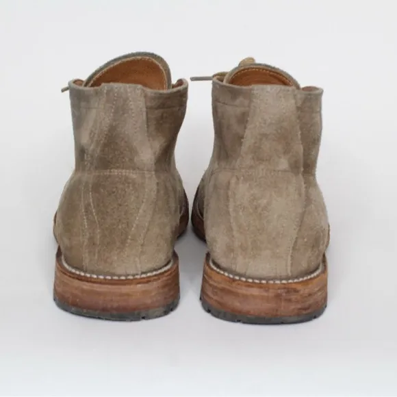 Frye Bowery Leather Suede Chukka Boots Sz 8 Beige Tan