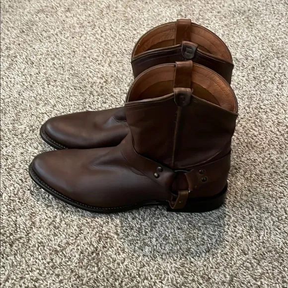 Frye Brown Leather Booties