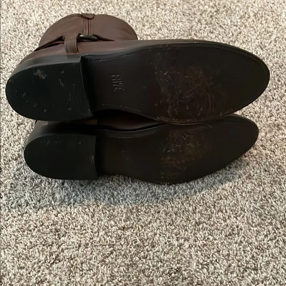 Frye Brown Leather Booties