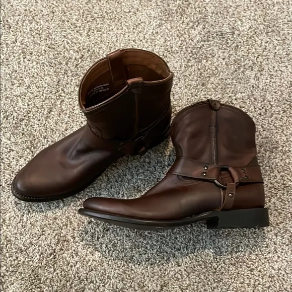 Frye Brown Leather Booties