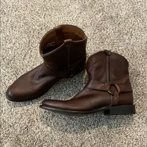 Frye Brown Leather Booties