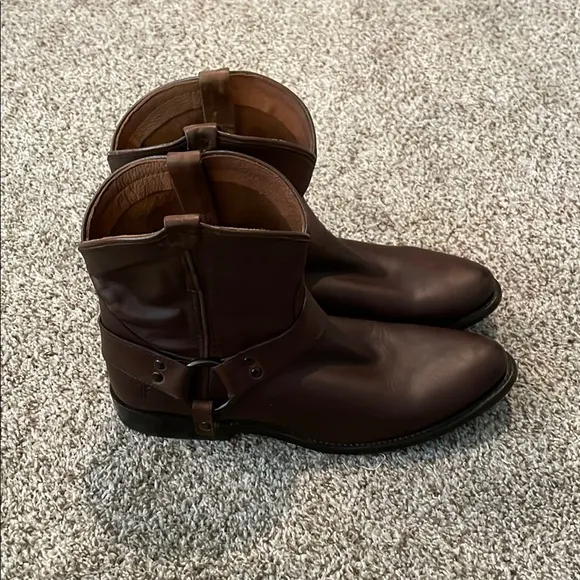 Frye Brown Leather Booties